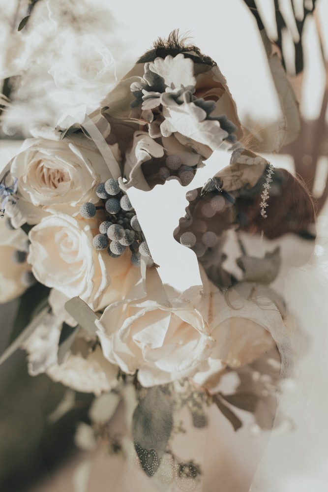 Ecclectic, intimate wedding with jewel tone bouquets in Rockford, Illinois by Sara Anne Johnson
