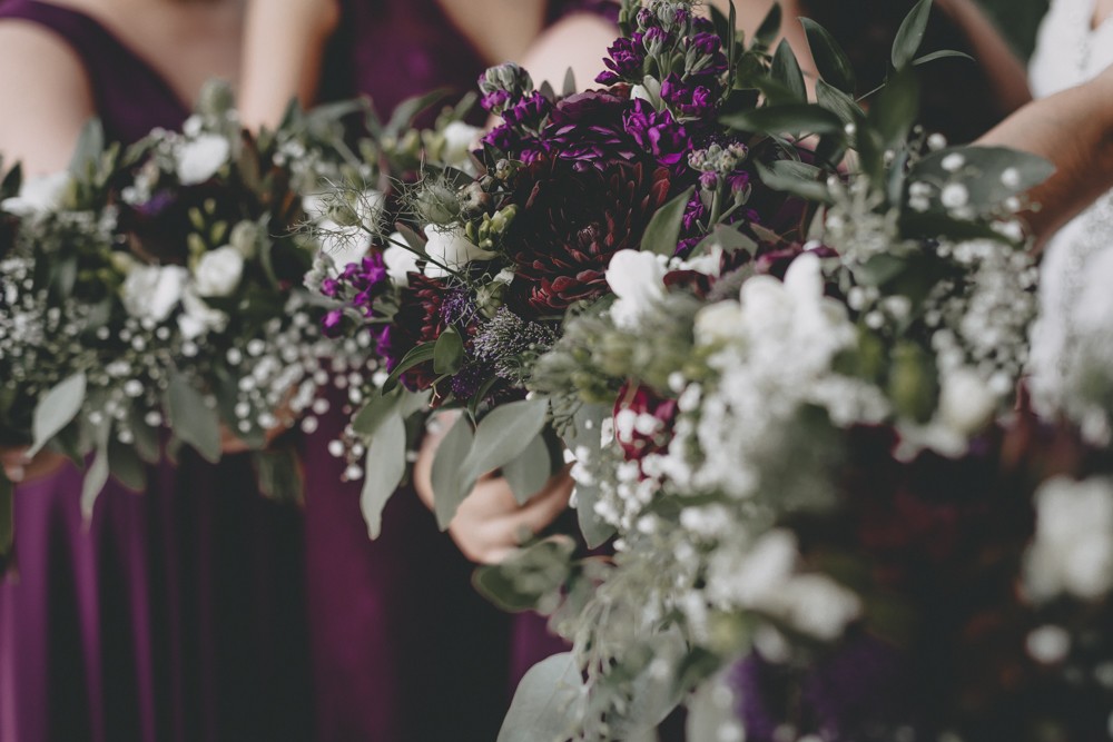 Purple + Gold Prairie Street Brewhouse September wedding with dockside ceremony photography by Sara Anne Johnson 